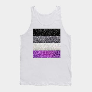 Asexual Glitter Flag Tank Top